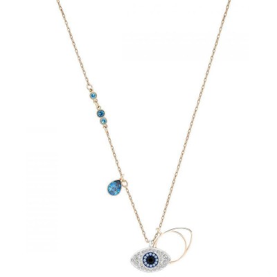 SWAROVSKI DUO:PENDANT EVIL EYE Κολιέ, Μάτι Επιπλατινωμένο-Ροζ Χρυσό 5172560