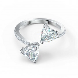 Swarovski Attract Soul Heart Δαχτυλίδι, Επιπλατινωμένο Με Κρύσταλλα 5512854