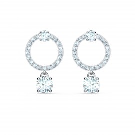 Swarovski Attract Σκουλαρίκια, Επιπλατινωμένα Με Κρύσταλλα 5563278