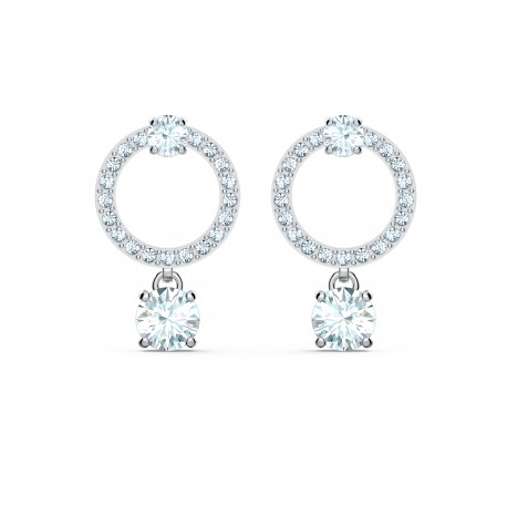 Swarovski Attract Σκουλαρίκια, Επιπλατινωμένα Με Κρύσταλλα 5563278 