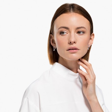 Swarovski Attract Σκουλαρίκια, Επιπλατινωμένα Με Κρύσταλλα 5563278 