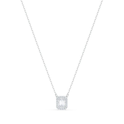 Swarovski Millenia Square Zirconia Κολιέ,Επιπλατινωμένο Με Κρύσταλλα 5599177