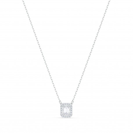 Swarovski Millenia Square Zirconia Κολιέ,Επιπλατινωμένο Με Κρύσταλλα 5599177 