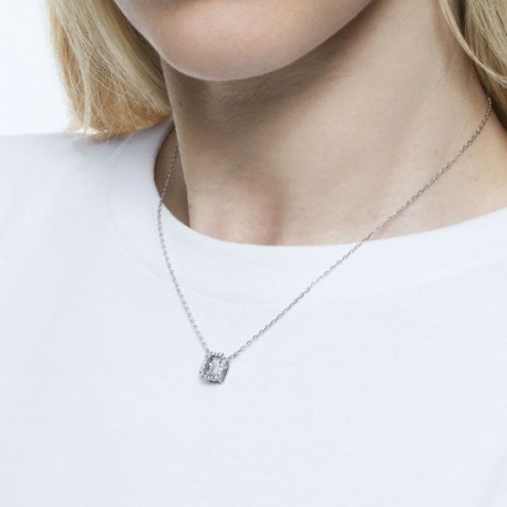 Swarovski Millenia Square Zirconia Κολιέ,Επιπλατινωμένο Με Κρύσταλλα 5599177 