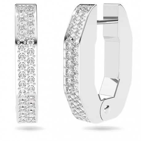 Swarovski Σκουλαρίκια Dextera, Λευκά, Επιμετάλλωση ροδίου 5618307  