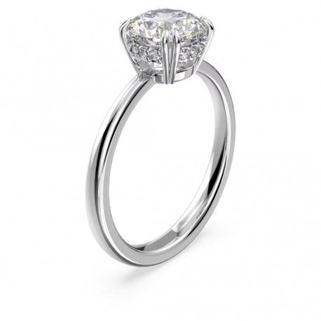Swarovski Δαχτυλίδι κοκτέιλ Stilla, Λευκό, Επιμετάλλωση ροδίου 5642637 