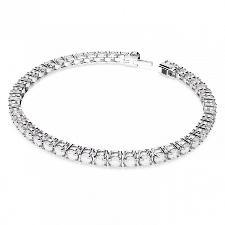 Swarovski Βραχιόλι Matrix Tennis, Επιμετάλλωση ροδίου με κρύσταλλα 5648936 