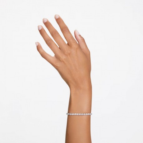 Swarovski Βραχιόλι Matrix Tennis, Επιμετάλλωση ροδίου με κρύσταλλα 5648936 