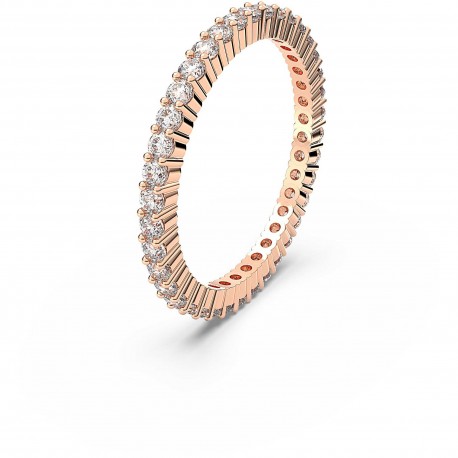 Swarovski Vittore Δαχτυλίδι Επιπλατινωμένο - Ροζ Χρυσό Με Λευκές Πέτρες 5655706 