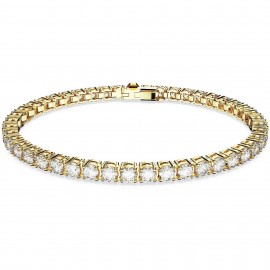 Swarovski Βραχιόλι Matrix Tennis, Επιμετάλλωση σε χρυσαφί τόνο 5657664