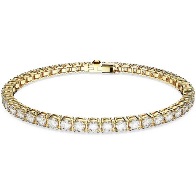 Swarovski Βραχιόλι Matrix Tennis, Επιμετάλλωση σε χρυσαφί τόνο 5657664