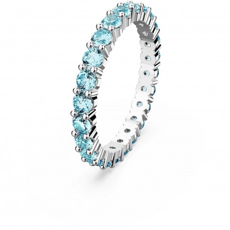Swarovski Δαχτυλίδι Matrix, Μπλε, Επιμετάλλωση ροδίου 5658669 