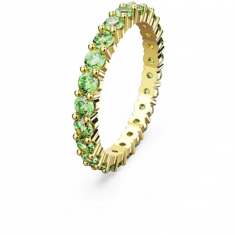 Swarovski Δαχτυλίδι Matrix, Πράσινο, Επιμετάλλωση σε χρυσαφί τόνo 5658658 