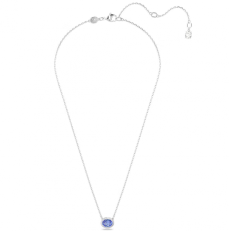 Swarovski Constella Κολιέ Οβάλ, Μπλε, Επιμετάλλωση ροδίου 5671809 