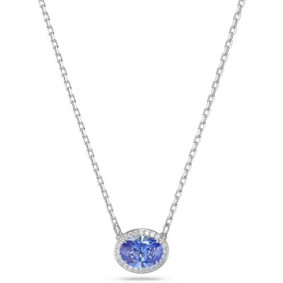 Swarovski Constella Κολιέ Οβάλ, Μπλε, Επιμετάλλωση ροδίου 5671809