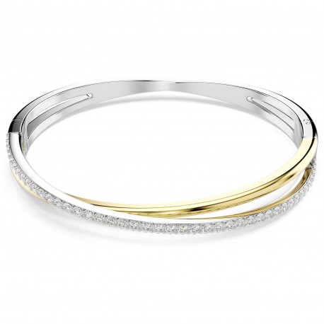 Swarovski  βραχιόλι Hyperbola Στρογγυλή κοπή, Λευκό, Medium 5689720 