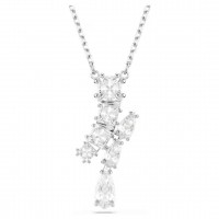 Swarovski Μενταγιόν Matrix, Λευκό, Επιμετάλλωση ροδίου 5700420