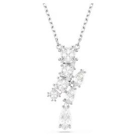 Swarovski Μενταγιόν Matrix, Λευκό, Επιμετάλλωση ροδίου 5700420