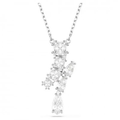 Swarovski Μενταγιόν Matrix, Λευκό, Επιμετάλλωση ροδίου 5700420
