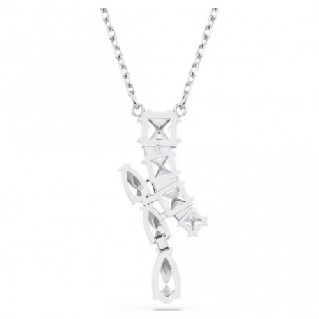 Swarovski Μενταγιόν Matrix, Λευκό, Επιμετάλλωση ροδίου 5700420 