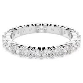 Swarovski Δαχτυλίδι Matrix Vittore, Λευκό, Φινίρισμα σε ασημένιο τόνο 5705604