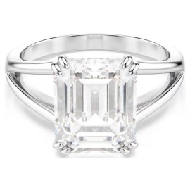 Swarovski Δαχτυλίδι  Stilla Οκταγωνική κοπή, Λευκό, Φινίρισμα σε ασημένιο τόνο 5717880