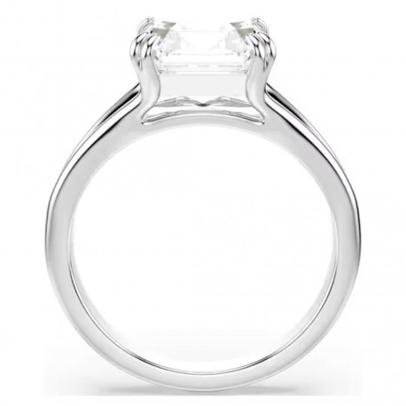Swarovski Δαχτυλίδι  Stilla Οκταγωνική κοπή, Λευκό, Φινίρισμα σε ασημένιο τόνο 5717880 