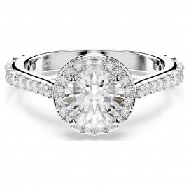 Swarovski Δαχτυλίδι Una Angelic, Λευκό, Φινίρισμα σε ασημένιο τόνο 5717930