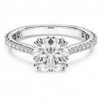 Swarovski Δαχτυλίδι Una Angelic, Λευκό, Φινίρισμα σε ασημένιο τόνο 5717932