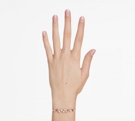 Swarovski Βραχιόλι Constella, Πολύχρωμο, Επιμετάλλωση σε χρυσαφί τόνο 5722476 