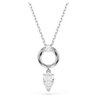 Swarovski Mesmera Κολιέ Pear, Λευκό, Επιμετάλλωση ροδίου 5723146