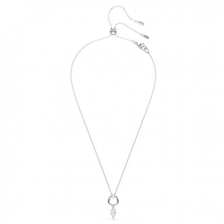 Swarovski Mesmera Κολιέ Pear, Λευκό, Επιμετάλλωση ροδίου 5723146 
