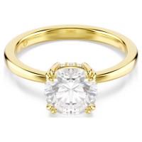 Swarovski Δαχτυλίδι κοκτέιλ Stilla Attract Στρογγυλή κοπή, Λευκό, Επιμετάλλωση σε χρυσαφί τόνο 5723331