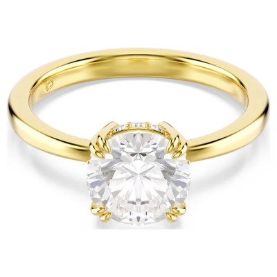 Swarovski Δαχτυλίδι κοκτέιλ Stilla Attract Στρογγυλή κοπή, Λευκό, Επιμετάλλωση σε χρυσαφί τόνο 5723331