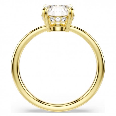 Swarovski Δαχτυλίδι κοκτέιλ Stilla Attract Στρογγυλή κοπή, Λευκό, Επιμετάλλωση σε χρυσαφί τόνο 5723331 