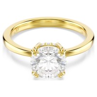 Swarovski Δαχτυλίδι κοκτέιλ Stilla Attract Στρογγυλή κοπή, Λευκό, Επιμετάλλωση σε χρυσαφί τόνο 5723334