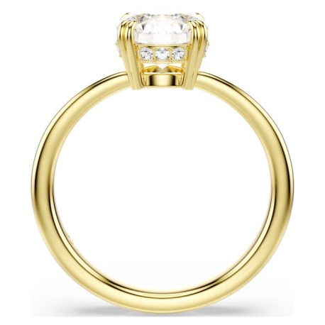 Swarovski Δαχτυλίδι κοκτέιλ Stilla Attract Στρογγυλή κοπή, Λευκό, Επιμετάλλωση σε χρυσαφί τόνο 5723334 