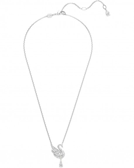Swarovski Swan Κύκνος, Λευκό, Επιμετάλλωση ροδίου 5723387 