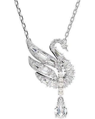 Swarovski Swan Κύκνος, Λευκό, Επιμετάλλωση ροδίου 5723387