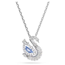 Swarovski Κολιέ Swan Μείξη κοπών, Κύκνος, Μπλε 5723389