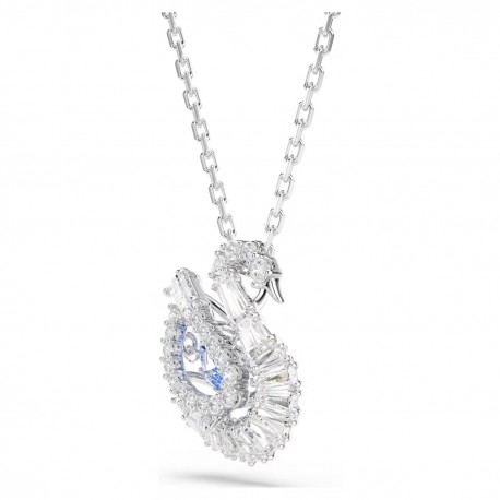 Swarovski Κολιέ Swan Μείξη κοπών, Κύκνος, Μπλε 5723389 