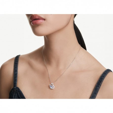 Swarovski Κολιέ Swan Μείξη κοπών, Κύκνος, Μπλε 5723389 