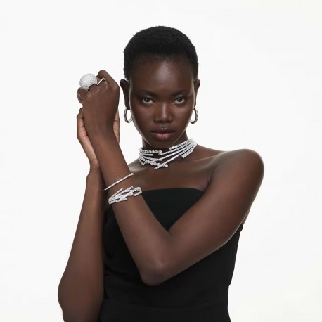 Swarovski βραχιόλι Dextera Οκταγωνικό σχήμα, Επιμετάλλωση ροδίου 5725222 