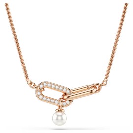Swarovski Constella Crystal pearl Κολιέ, Επιμετάλλωση σε ροζ χρυσαφί τόνο 5728589
