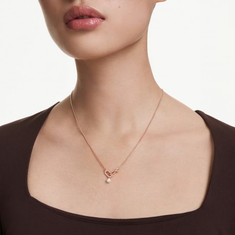 Swarovski Constella Crystal pearl Κολιέ, Επιμετάλλωση σε ροζ χρυσαφί τόνο 5728589 