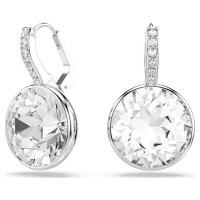 Swarovski Σκουλαρίκια Millenia Στρογγυλή κοπή, Λευκά, Επιμετάλλωση ροδίου 5731149