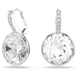 Swarovski Σκουλαρίκια Millenia Στρογγυλή κοπή, Λευκά, Επιμετάλλωση ροδίου 5731149