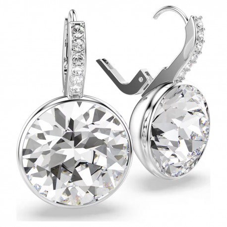 Swarovski Σκουλαρίκια Millenia Στρογγυλή κοπή, Λευκά, Επιμετάλλωση ροδίου 5731149 