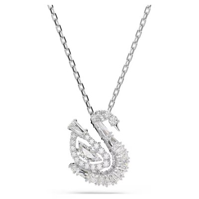 Swarovski Κολιέ Swan Μείξη κοπών, Κύκνος, Λευκό 5732412