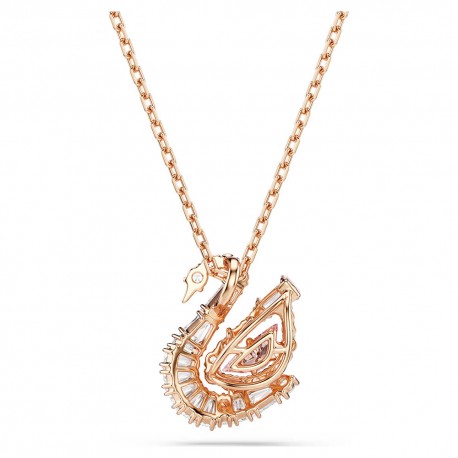 Swarovski Κολιέ Swan Μείξη κοπών, Κύκνος, Ροζ 5732414 